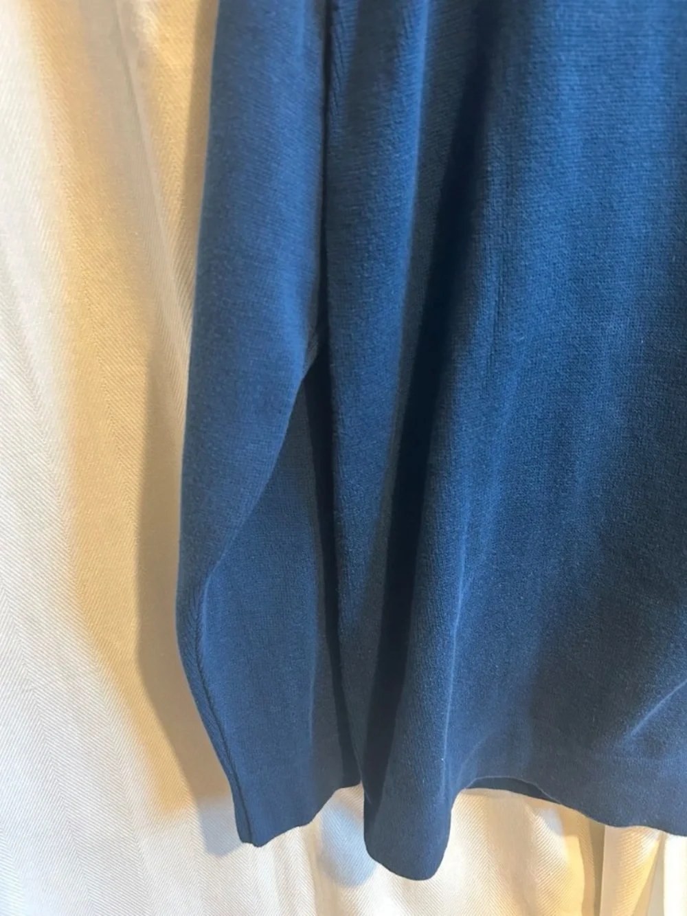 Zara Men's Teal Crew Neck Pullover Sweater | Lightweight Knit | Size L